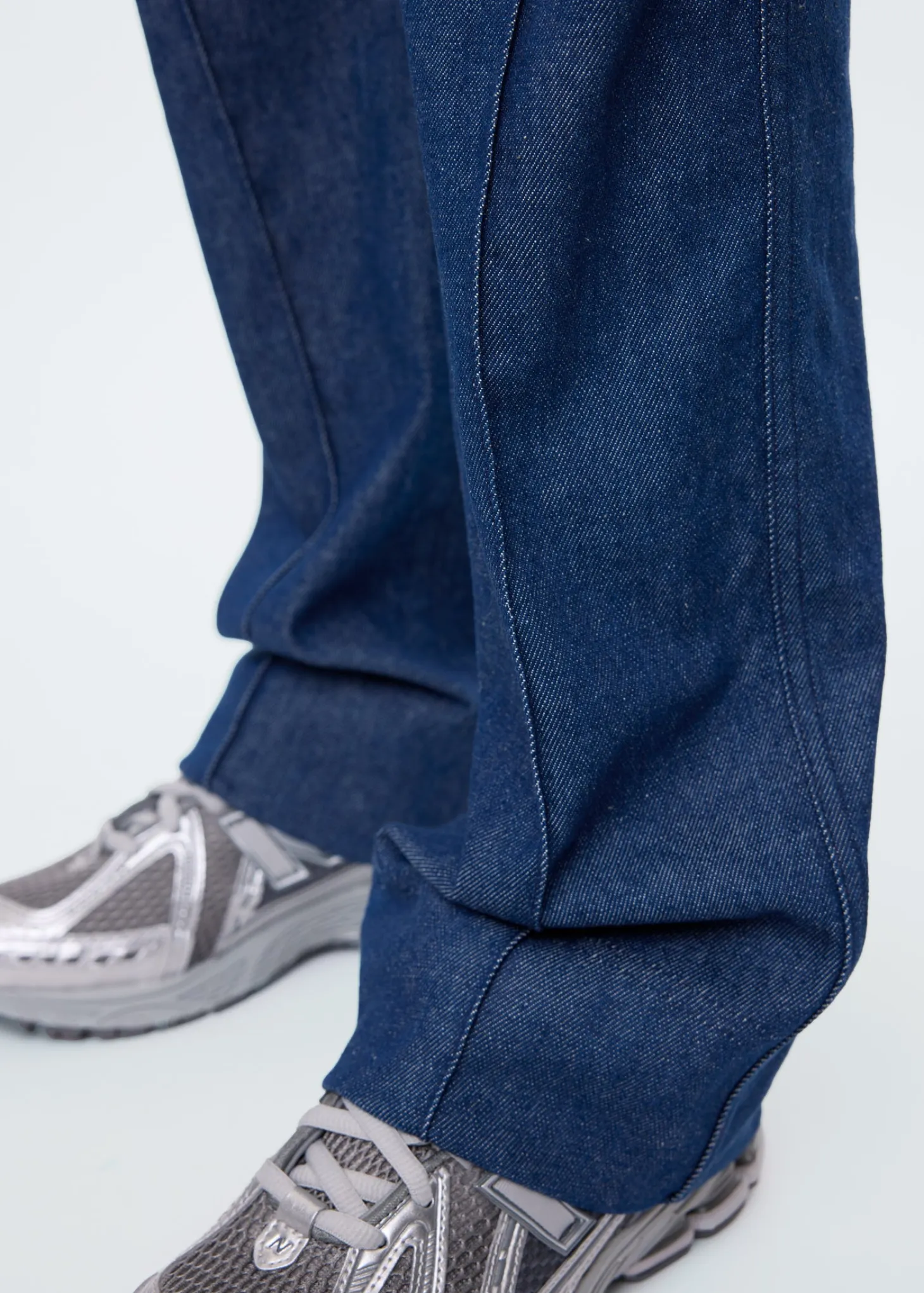 Bootcut rinsed denim pants