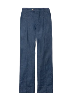 Bootcut rinsed denim pants