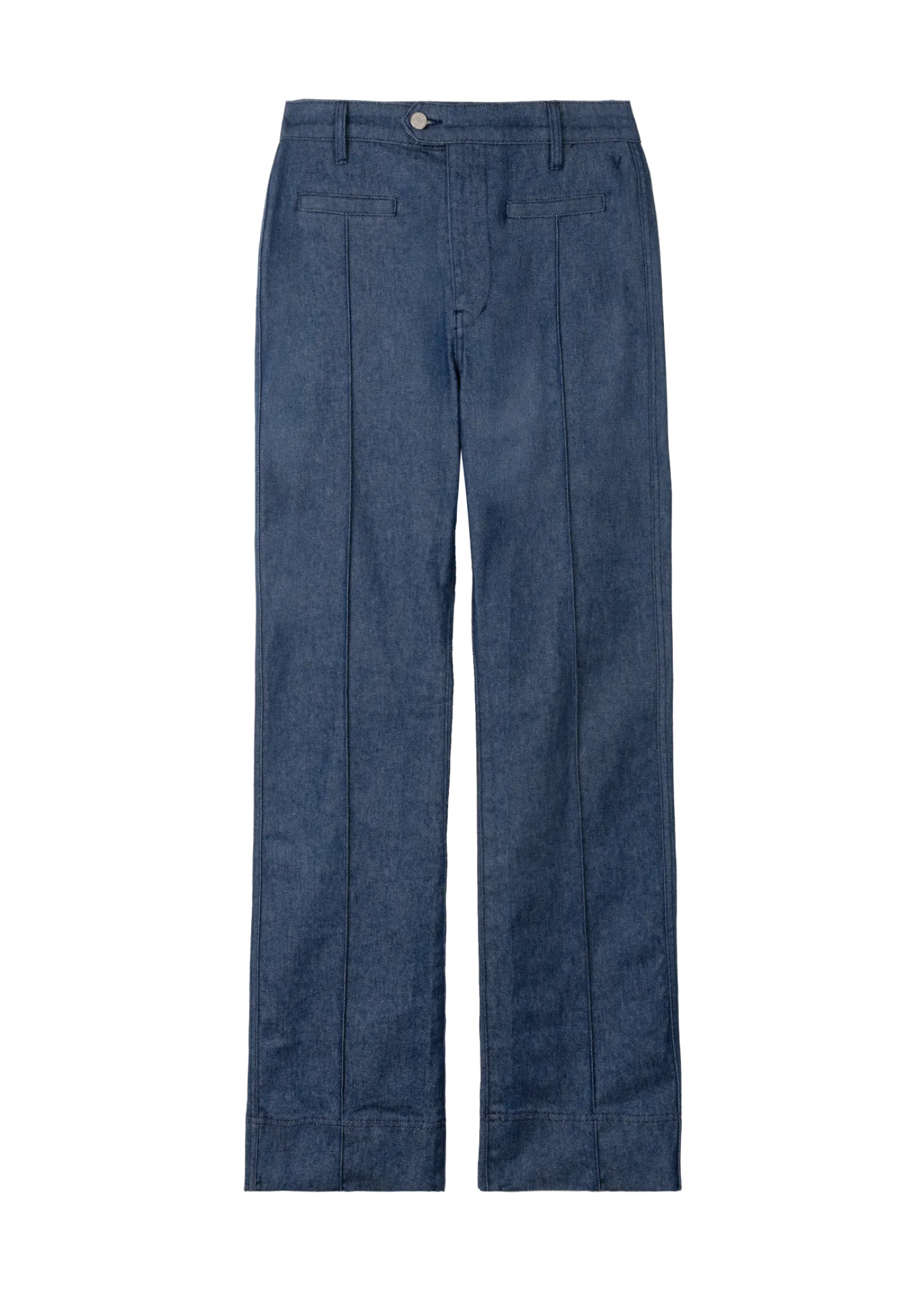 Bootcut rinsed denim pants