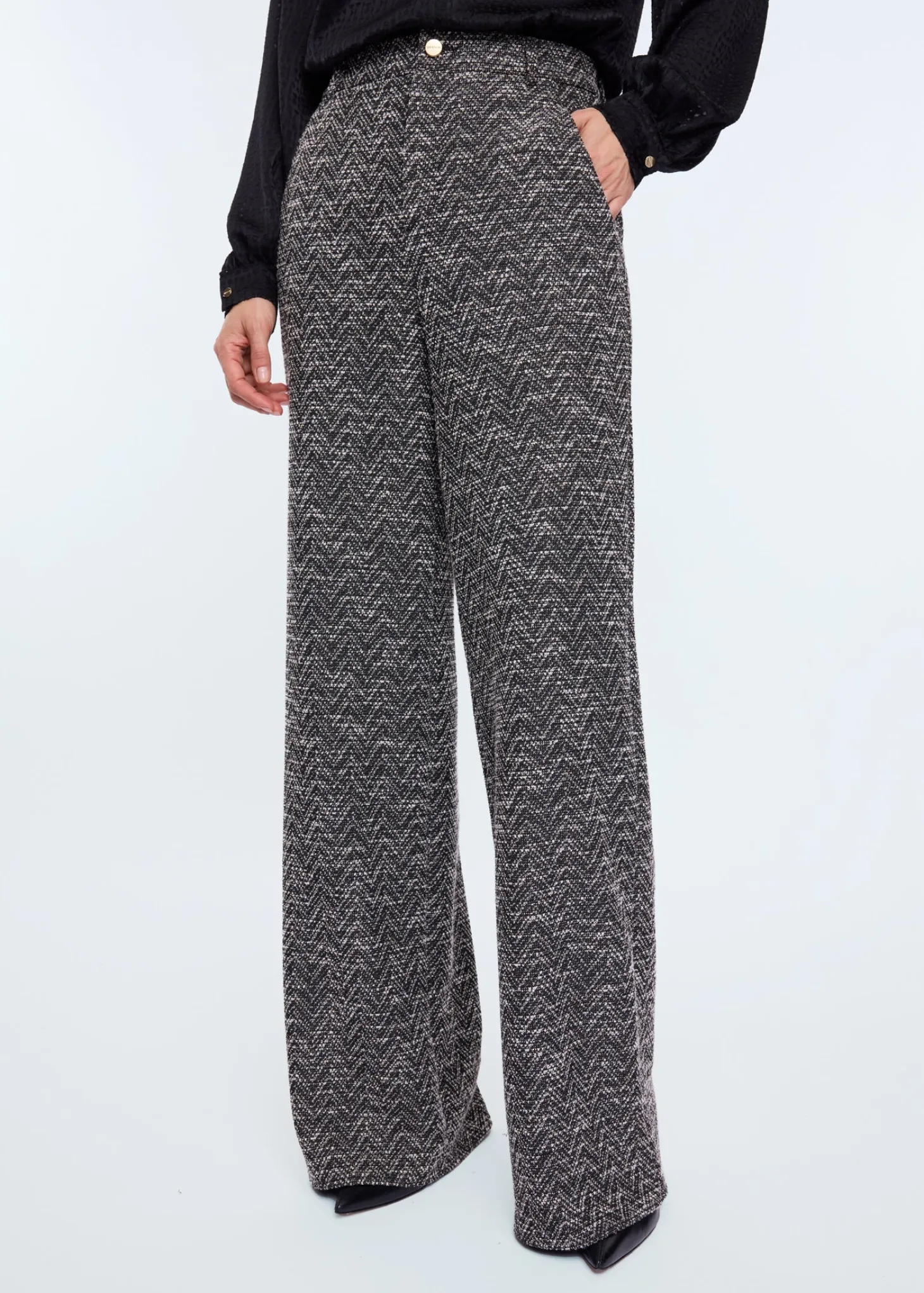 Boucle melange trousers