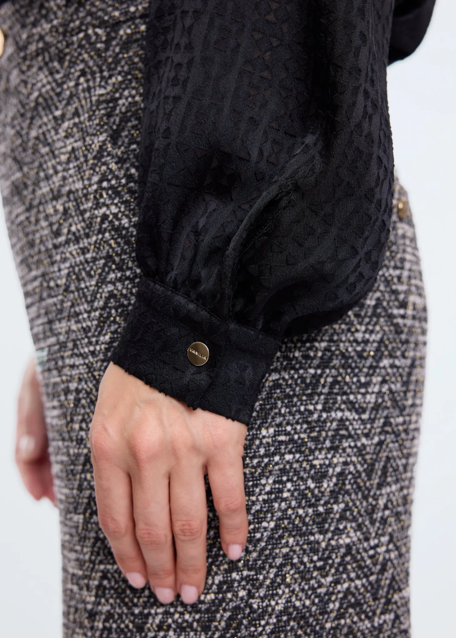 Boucle melange trousers