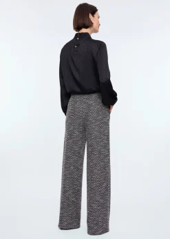 Boucle melange trousers