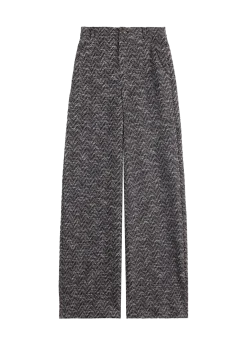 Boucle melange trousers