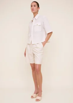 Boxy linnen cotton blouse