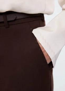 Broek Decostitch woolmix pants