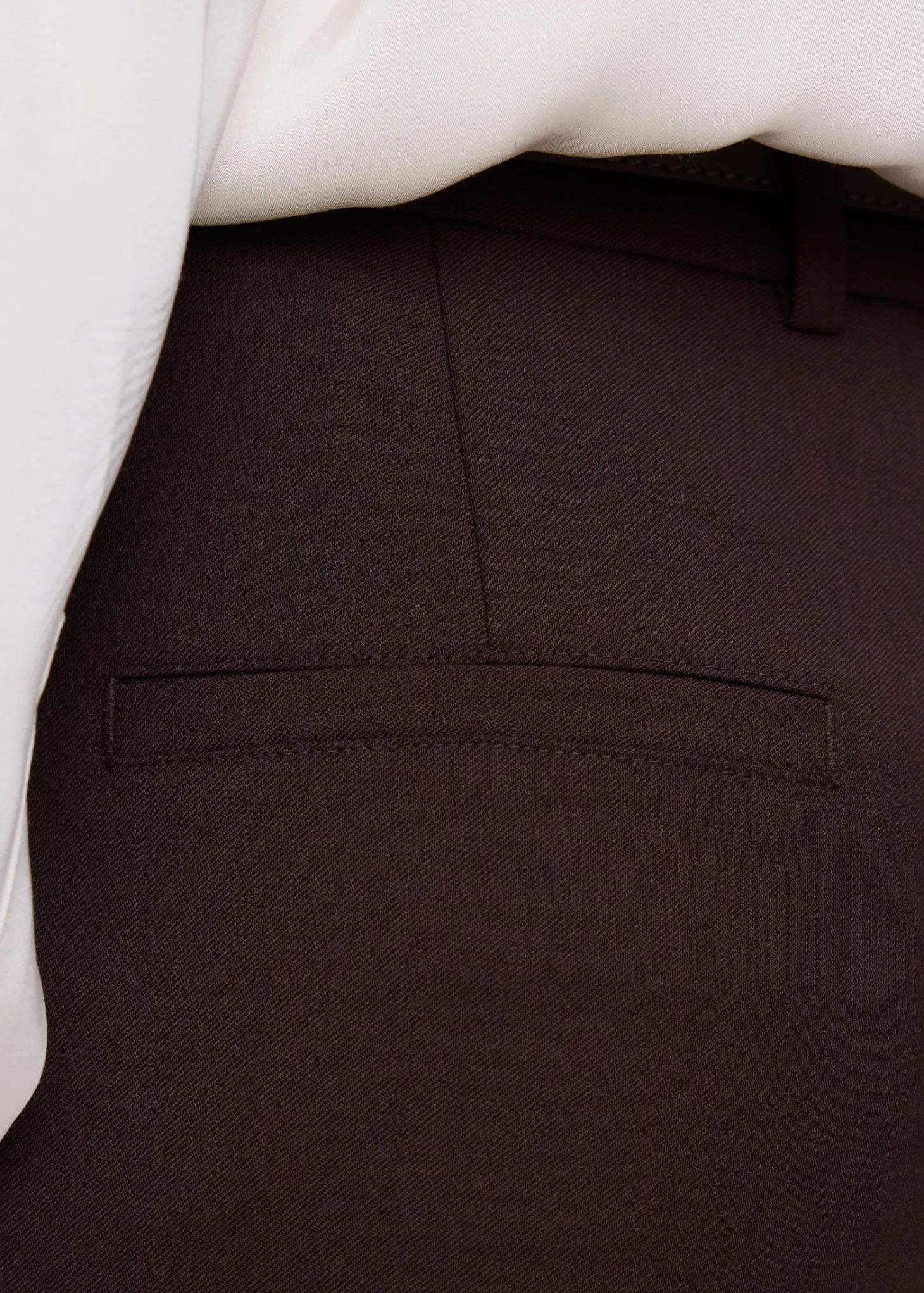 Broek Decostitch woolmix pants