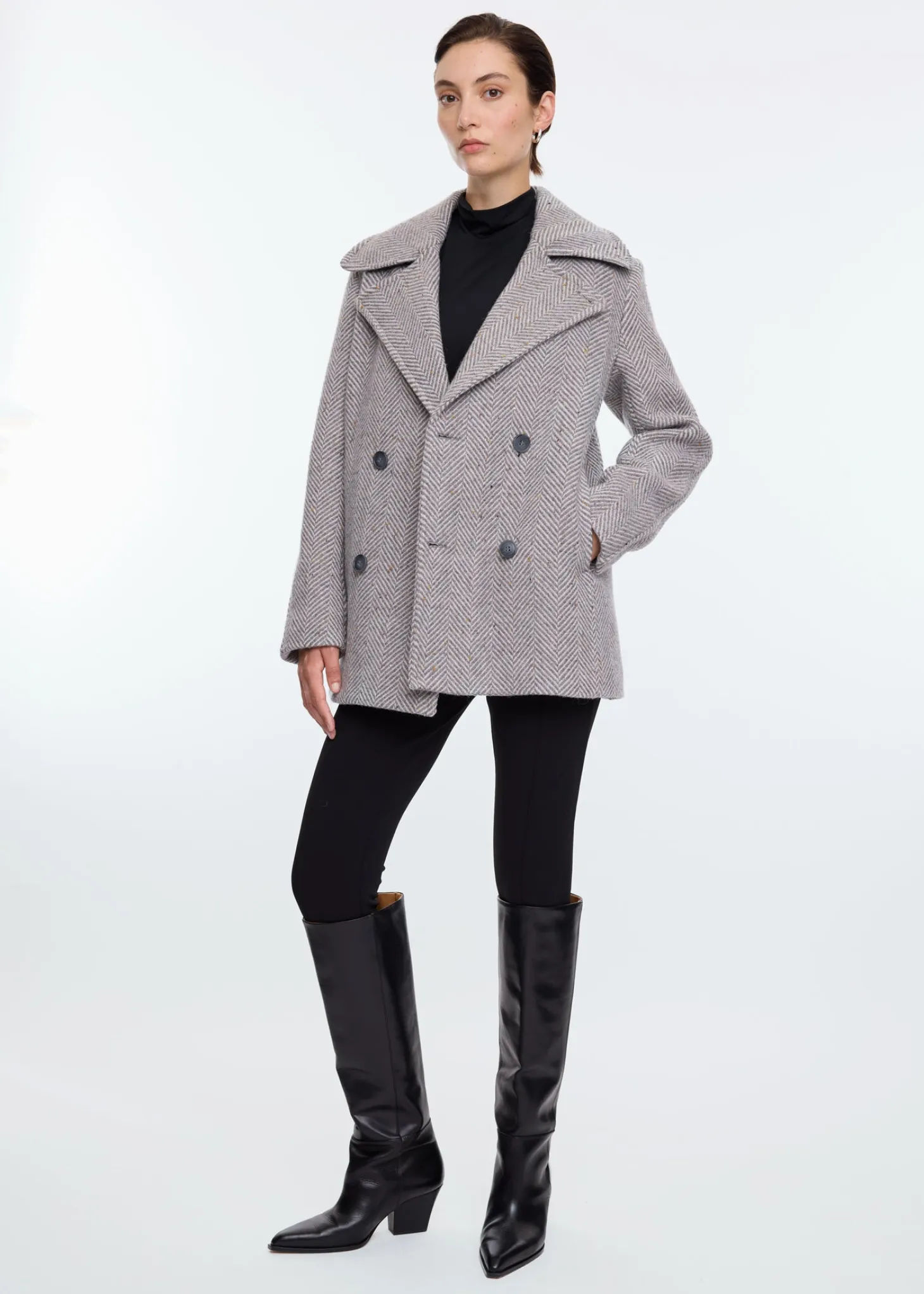 Buitenjas Herringbone coat