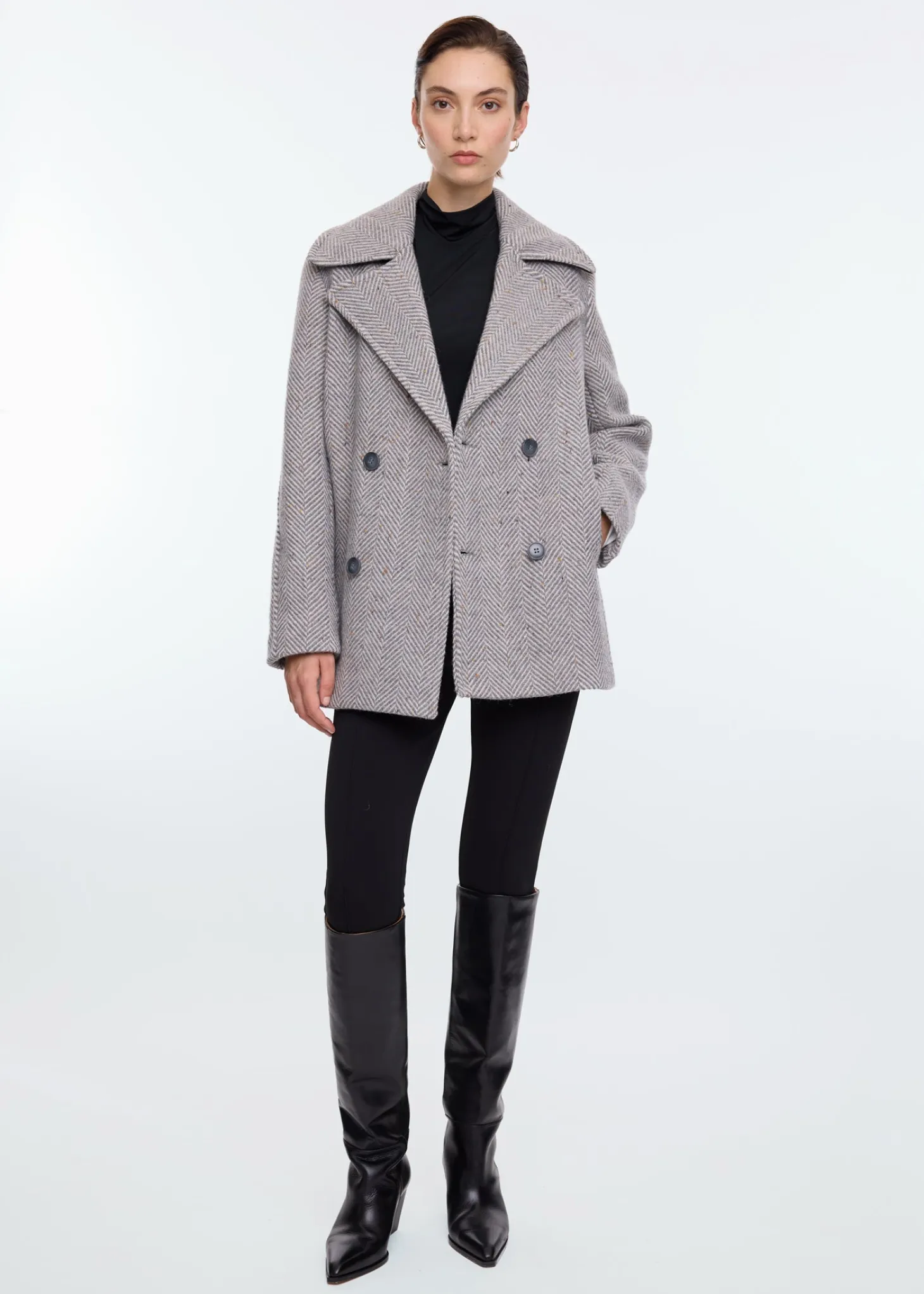 Buitenjas Herringbone coat