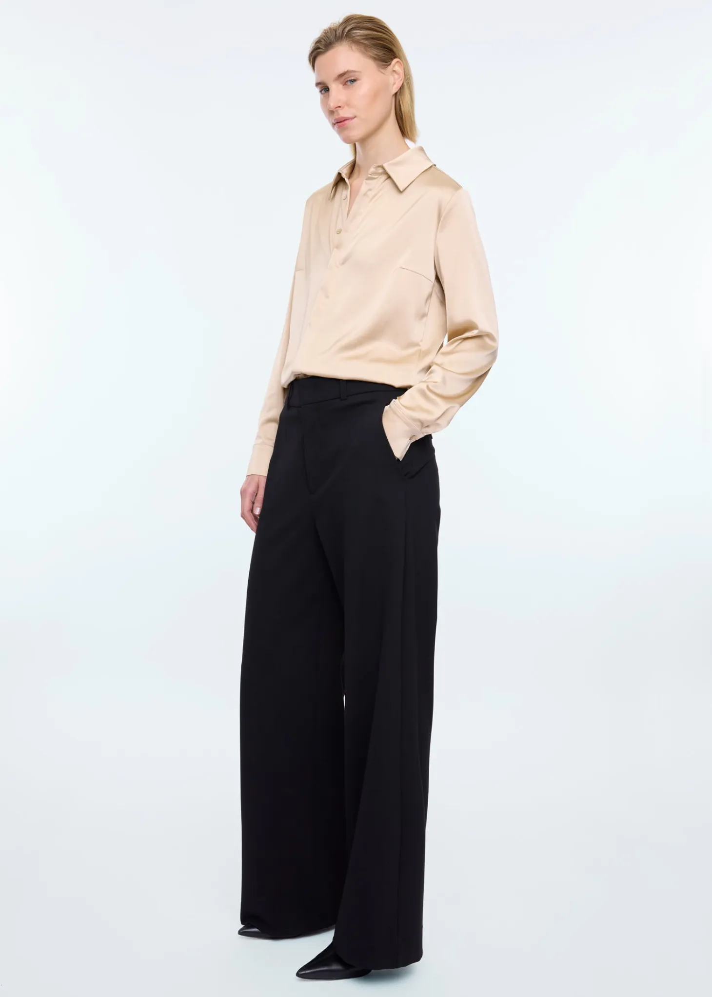 Champaign satin blouse