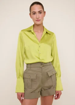 Chic satin blouse