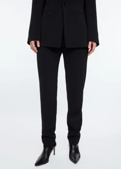 Chino crepe pants