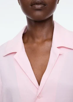 Collar viscose blouse