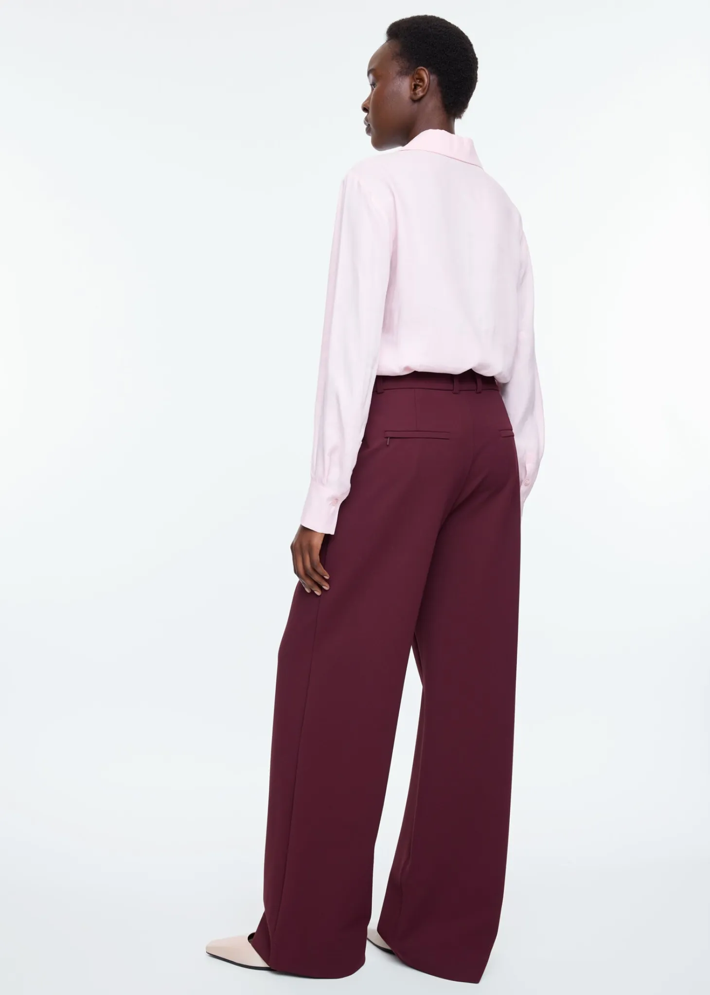 Collar viscose blouse