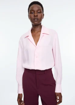 Collar viscose blouse