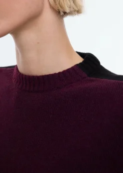 Colorblock knitted sweater