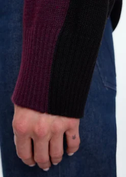 Colorblock knitted sweater