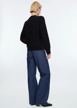 Colorblock knitted sweater