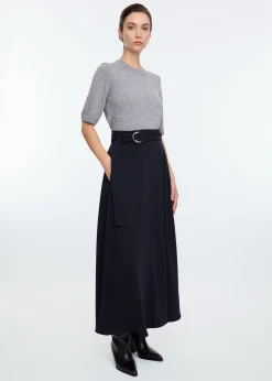 Crepe skirt