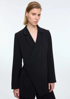 Crepe wrap colbert
