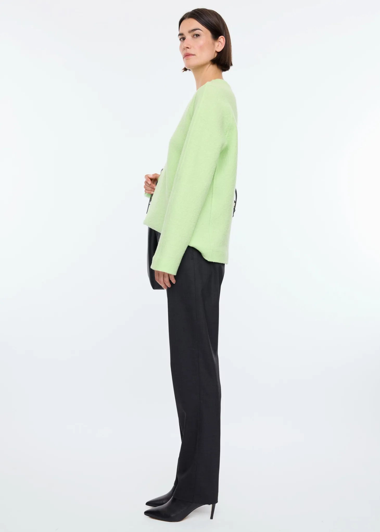 Curl wool basic sweater