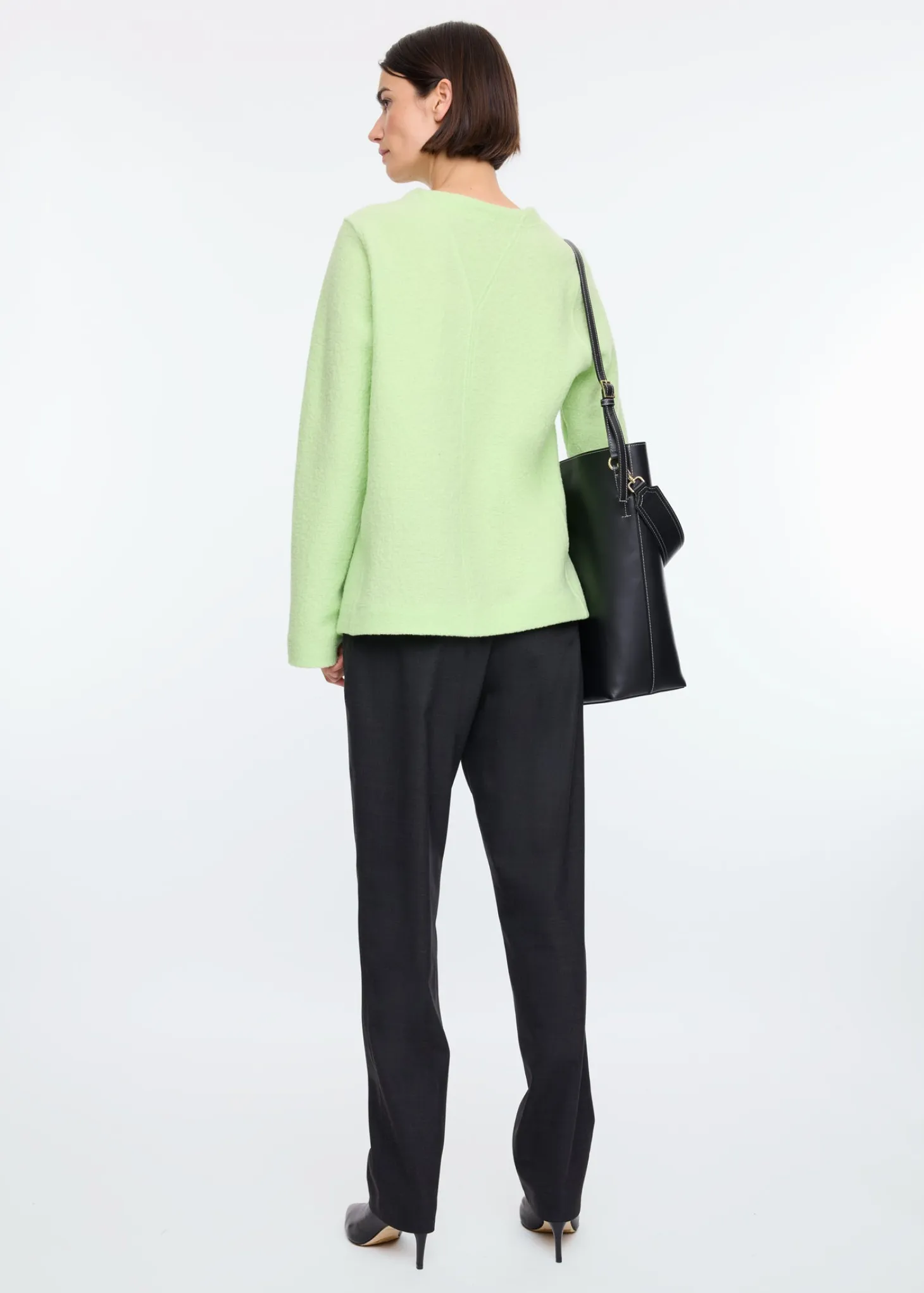 Curl wool basic sweater