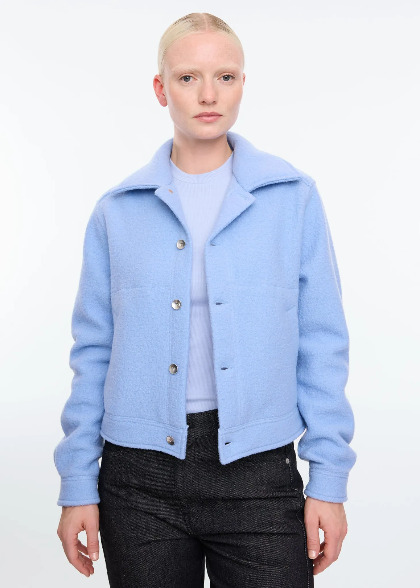 Curl wool jacket