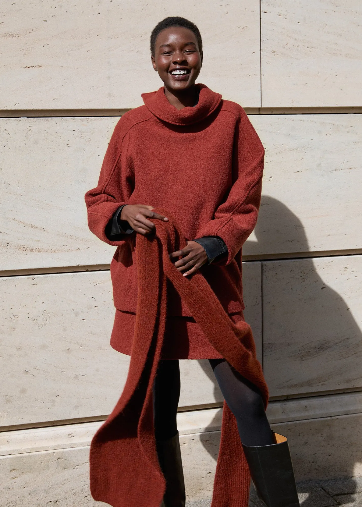 Curl wool oversized sweat