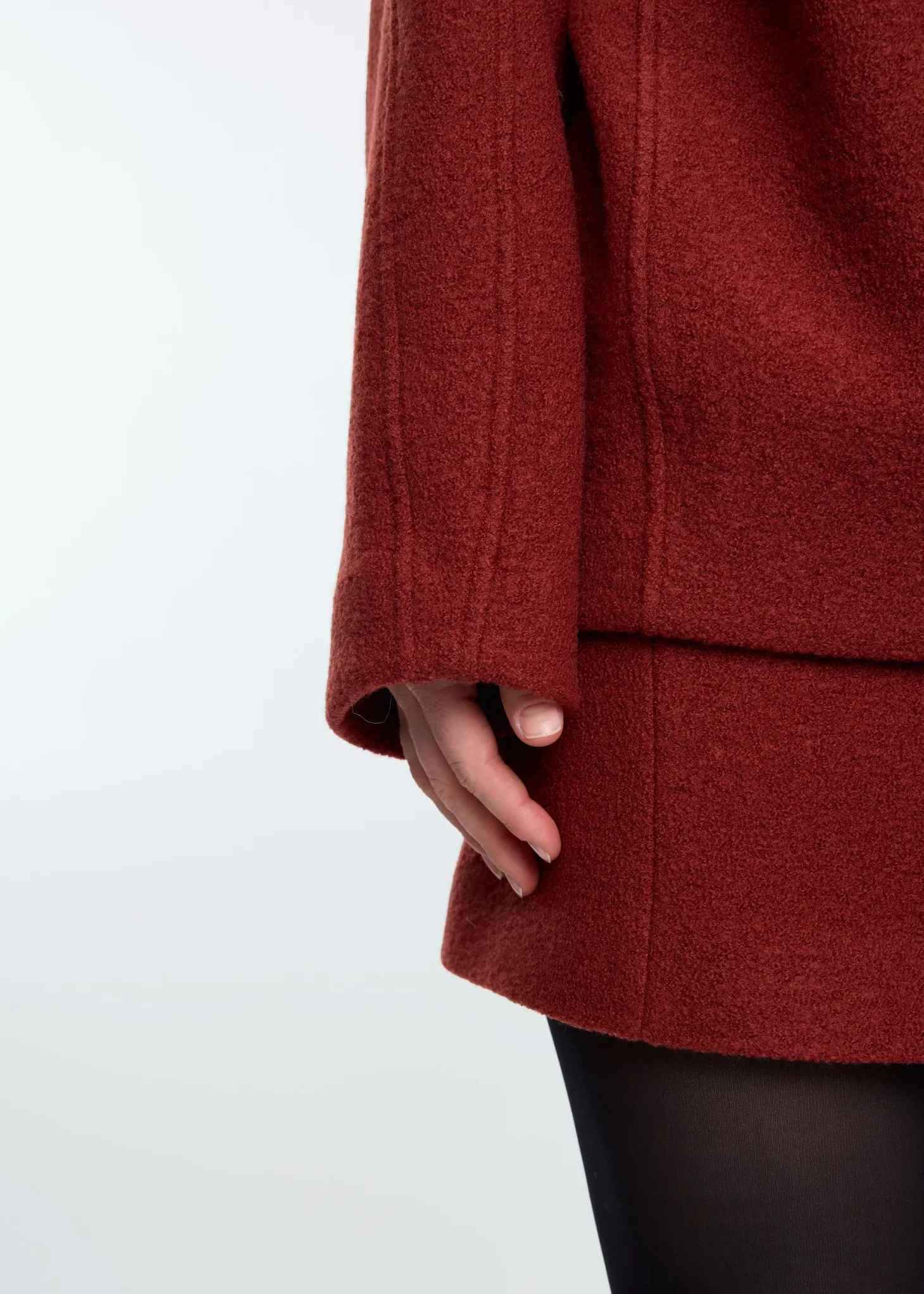 Curl wool oversized sweat