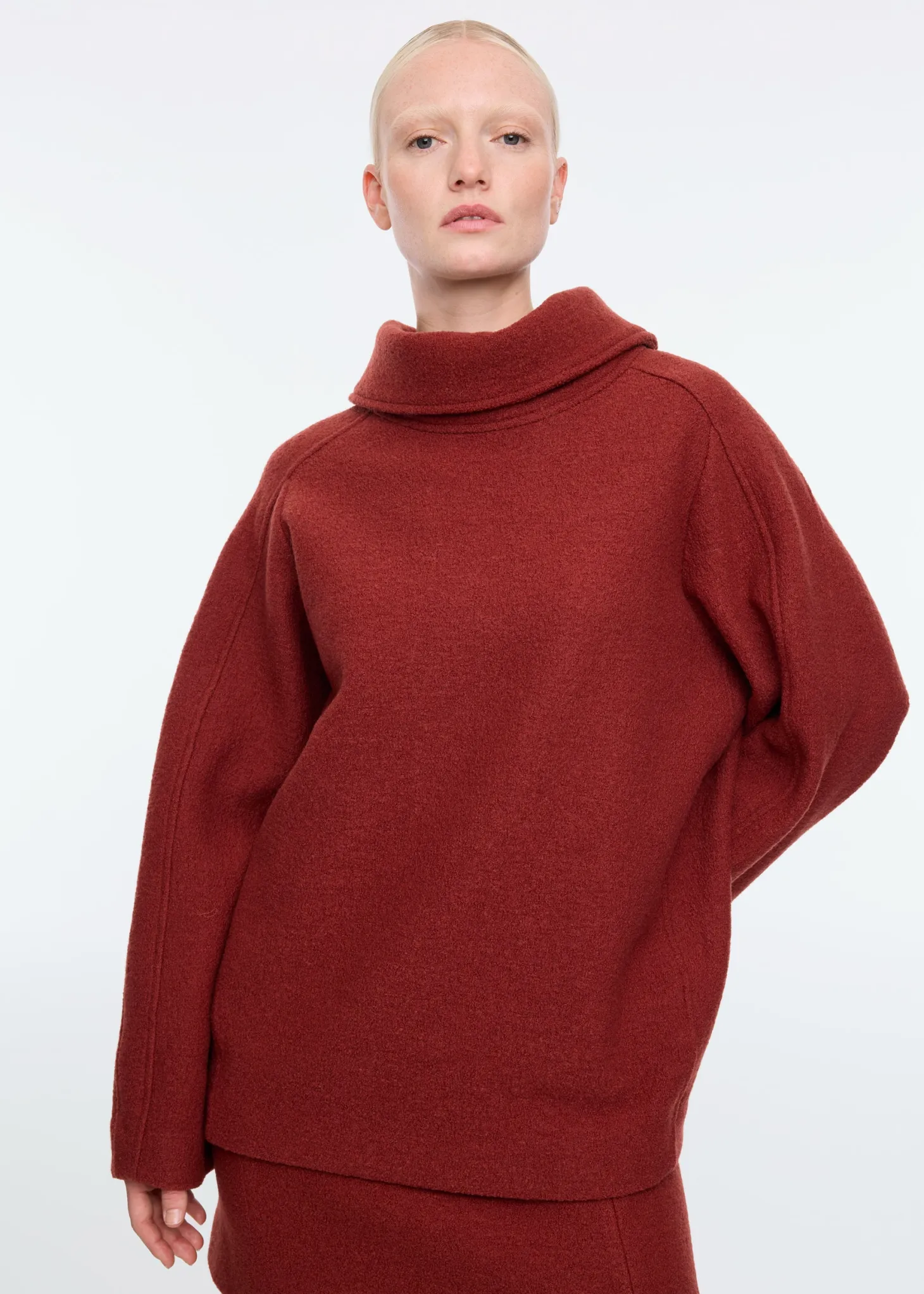 Curl wool oversized sweat
