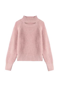 Cut-out knitted sweater