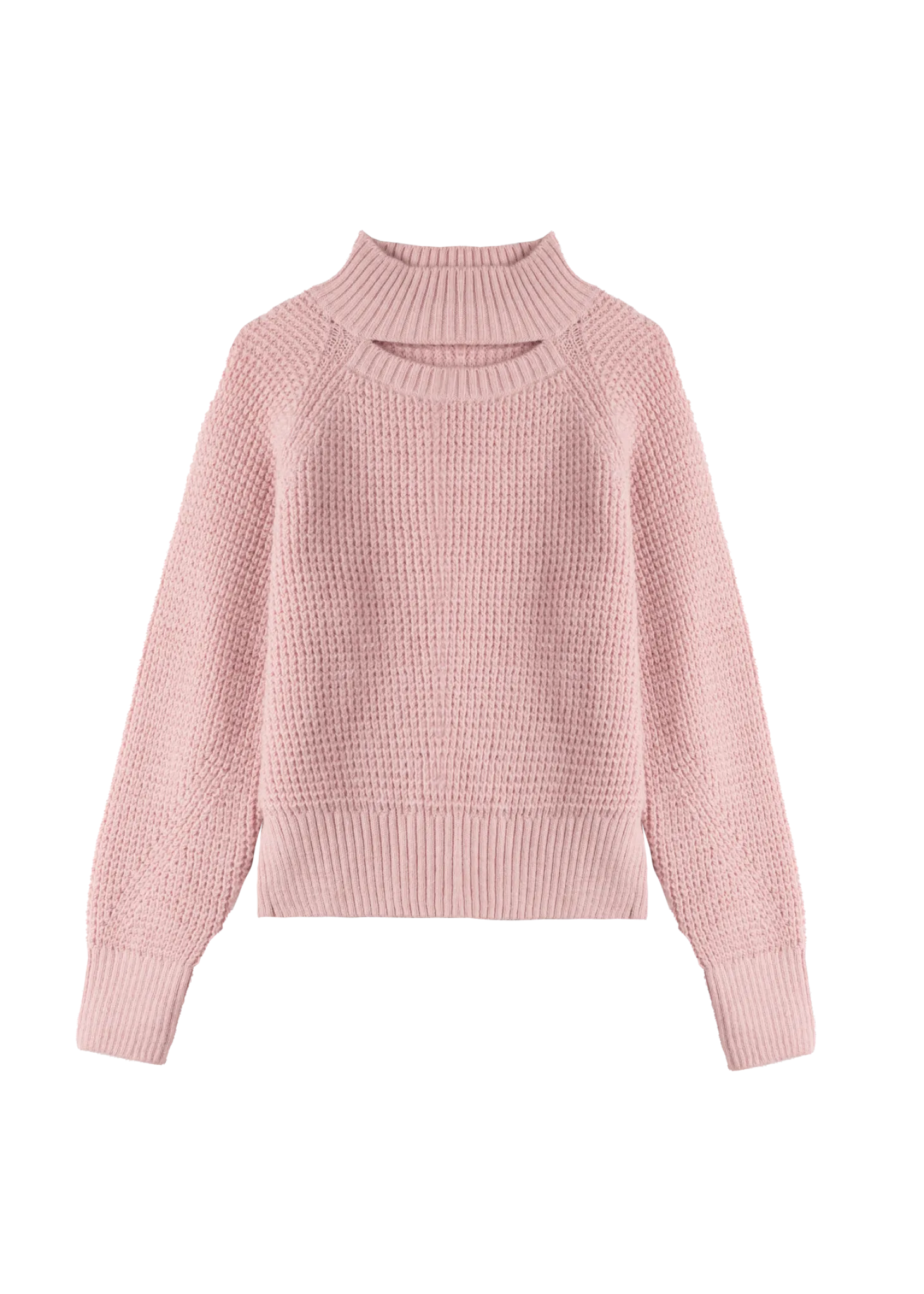 Cut-out knitted sweater