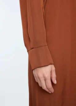Cut out satin dress