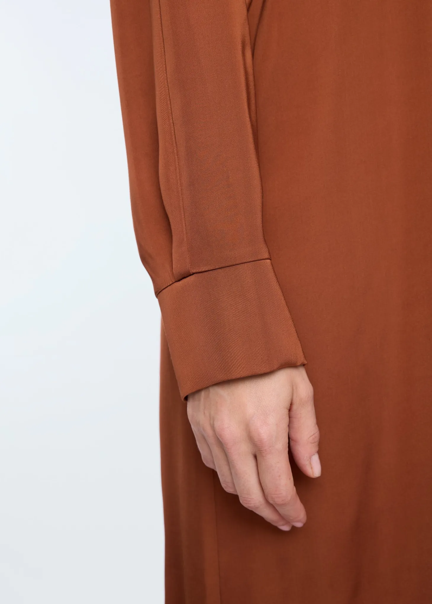 Cut out satin dress