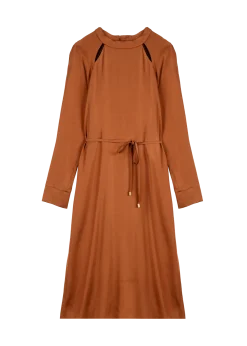 Cut out satin dress