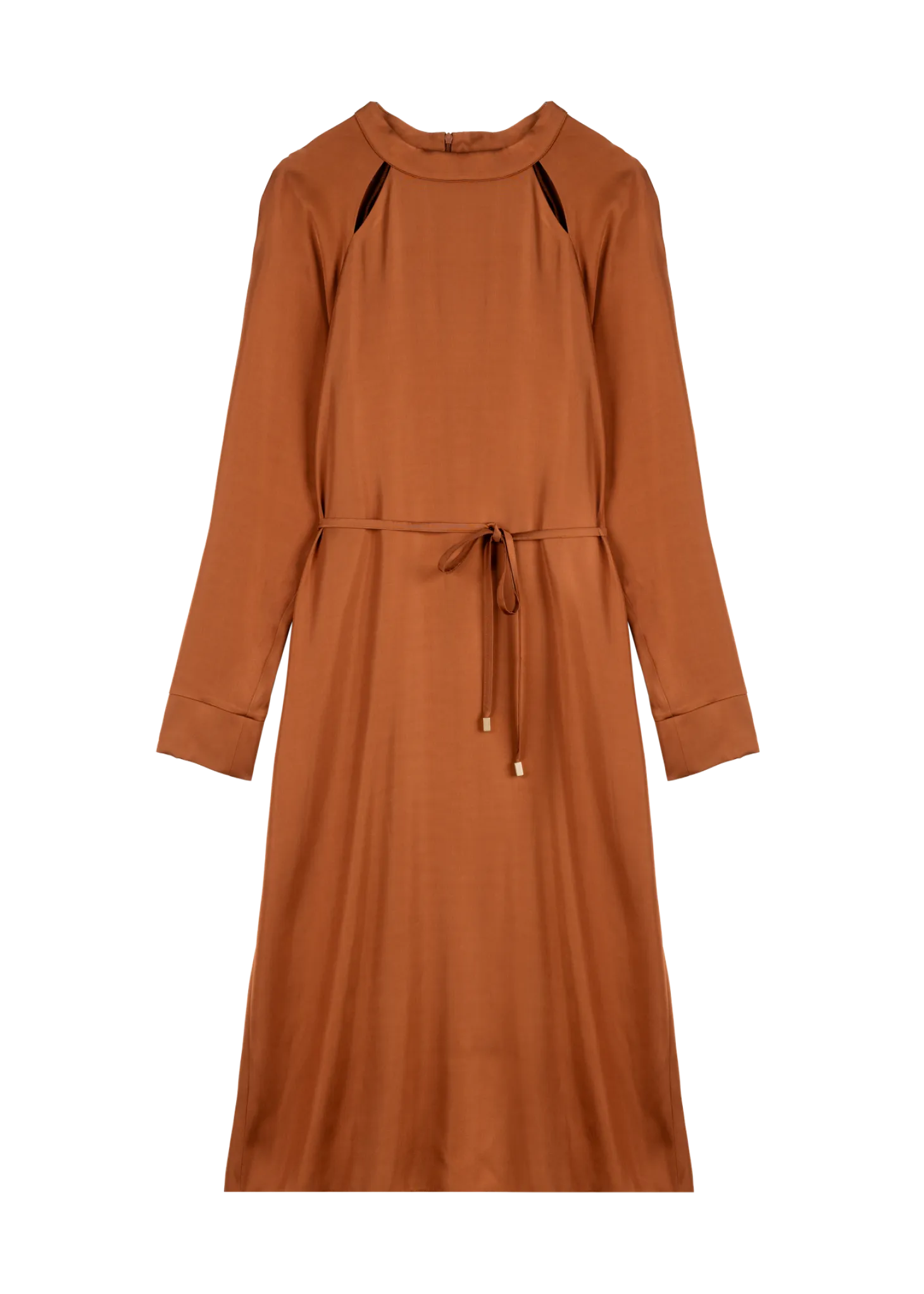 Cut out satin dress
