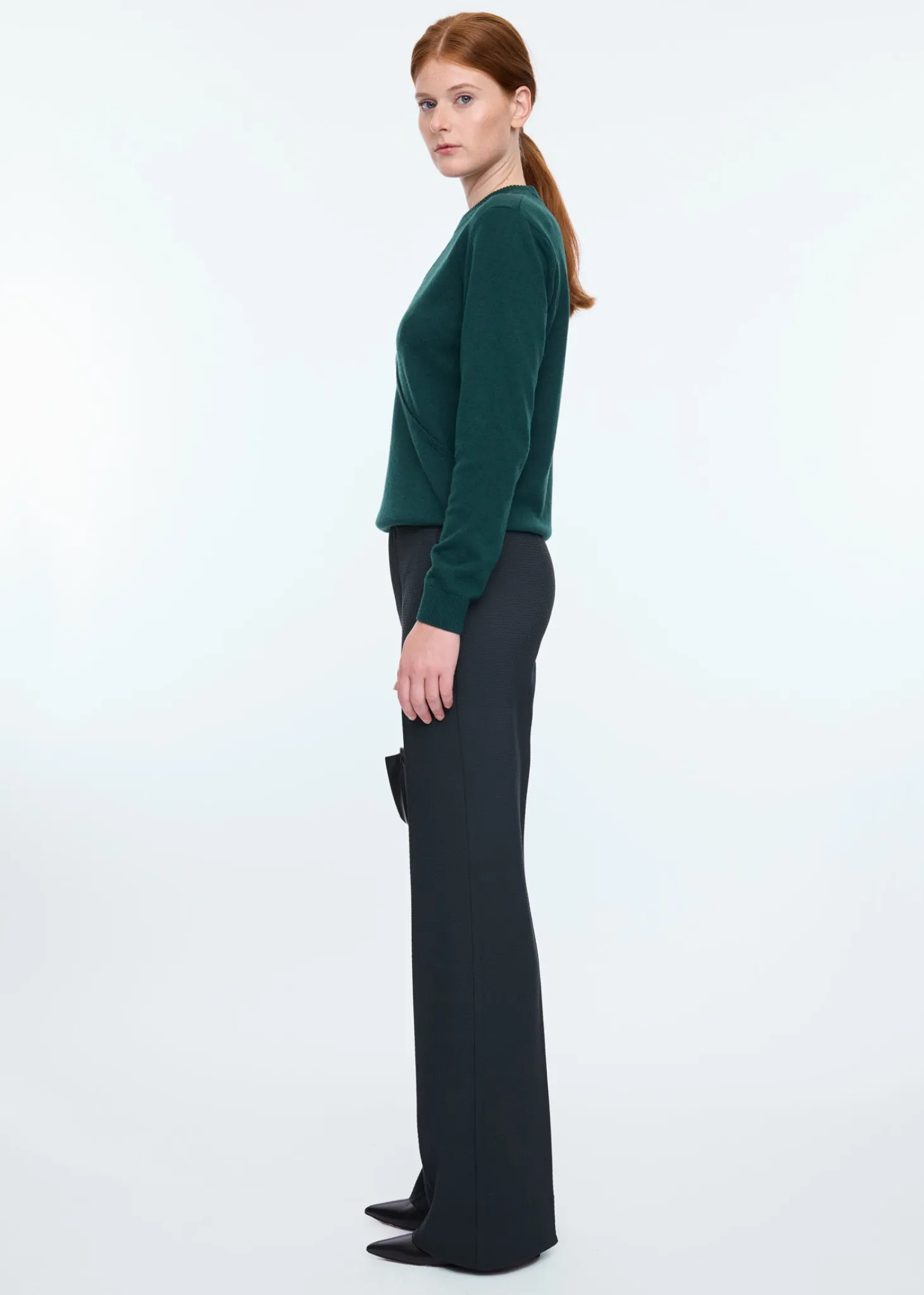 Cut-out wrap sweater