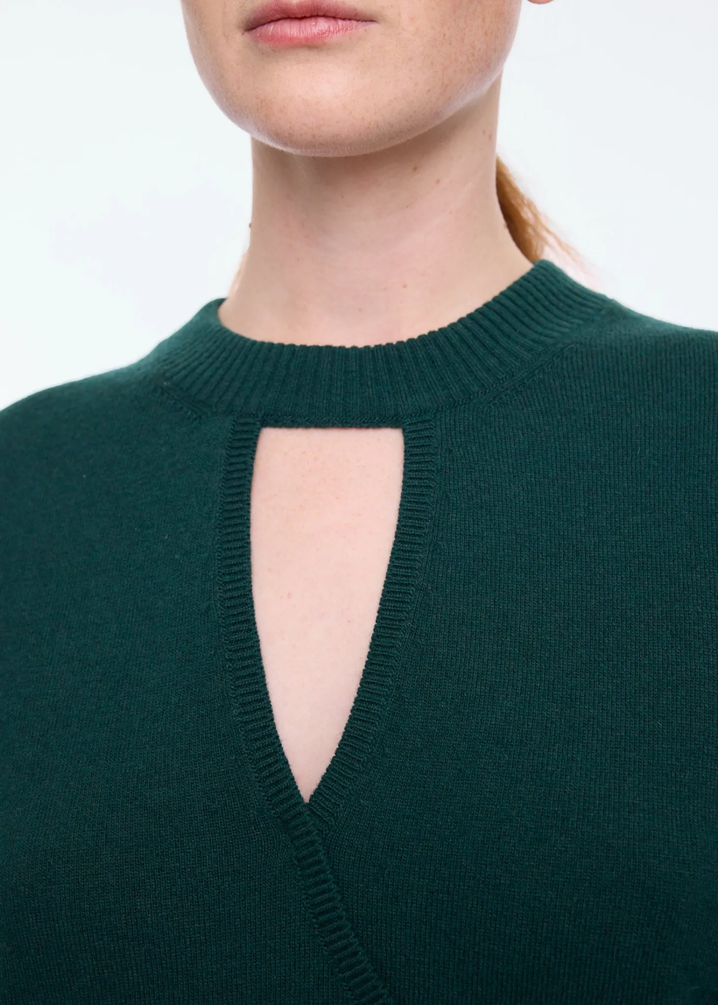 Cut-out wrap sweater