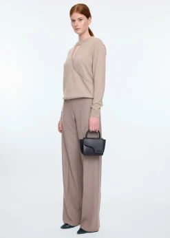 Cut-out wrap sweater