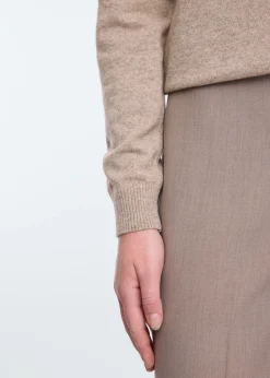 Cut-out wrap sweater