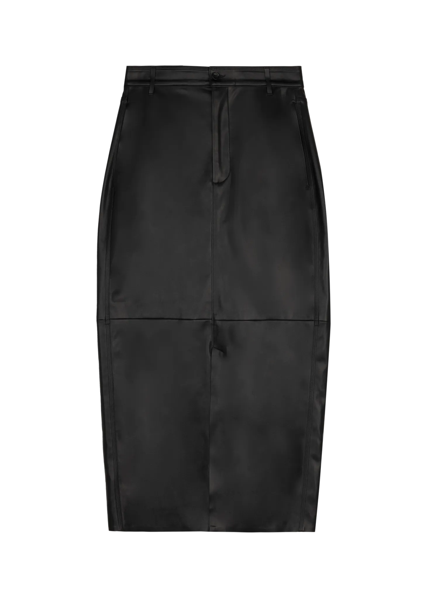 Faux leather skirt