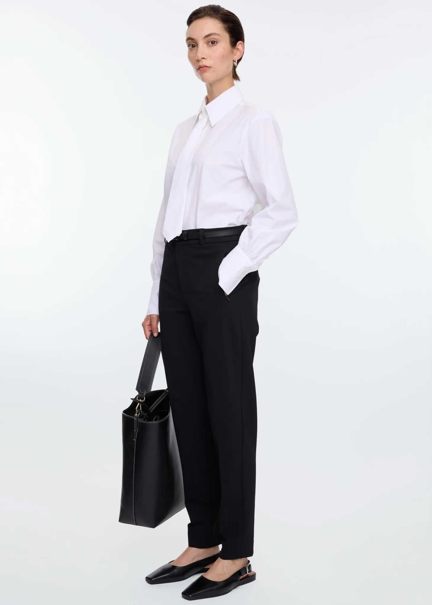 Fitted tailored twill
