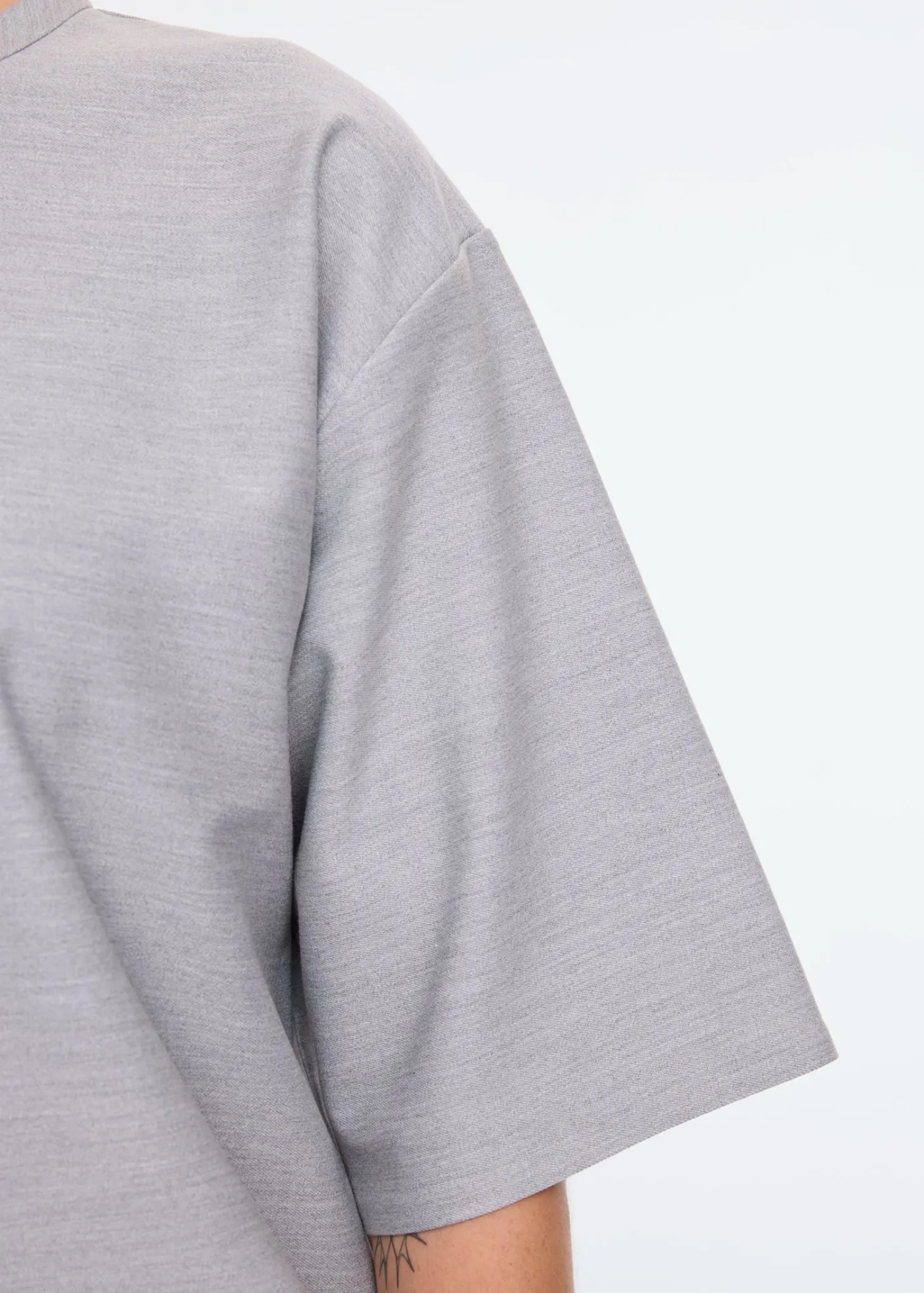 Flanel sweat shortsleeve