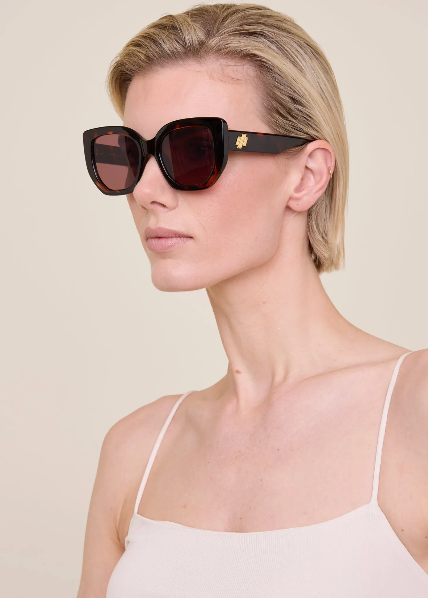Frame square sunglasses