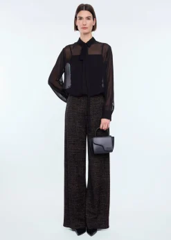 Georgette bow blouse