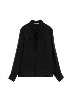 Georgette bow blouse
