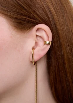 Gold plated earcuff