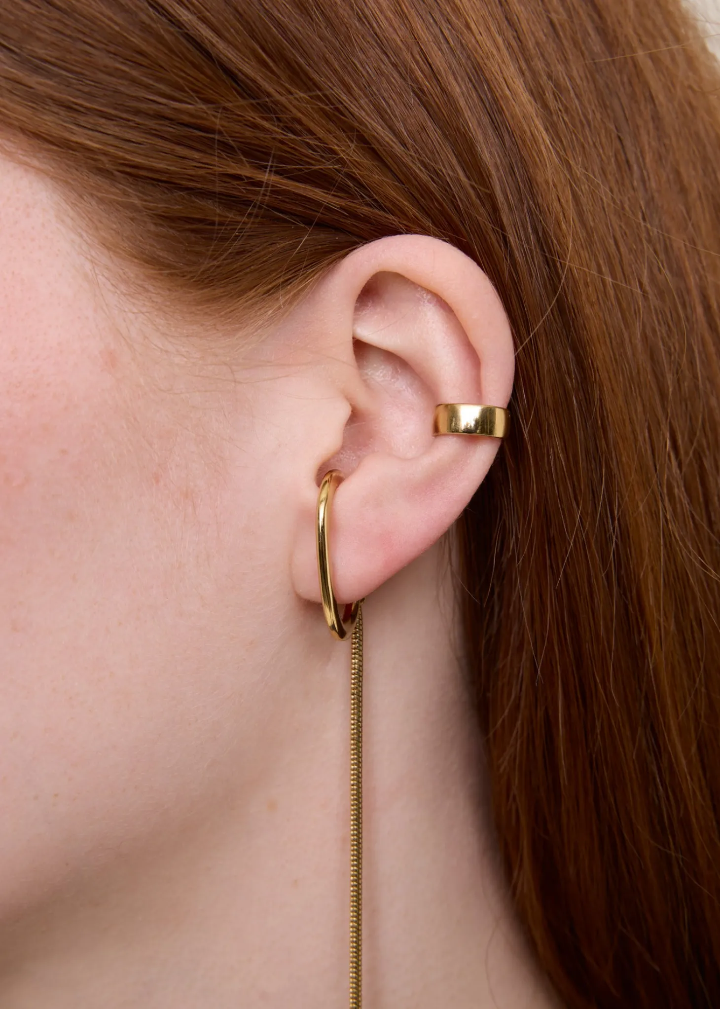 Gold plated earcuff