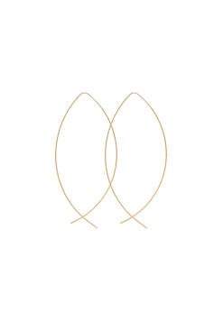 Gold plated fish earring