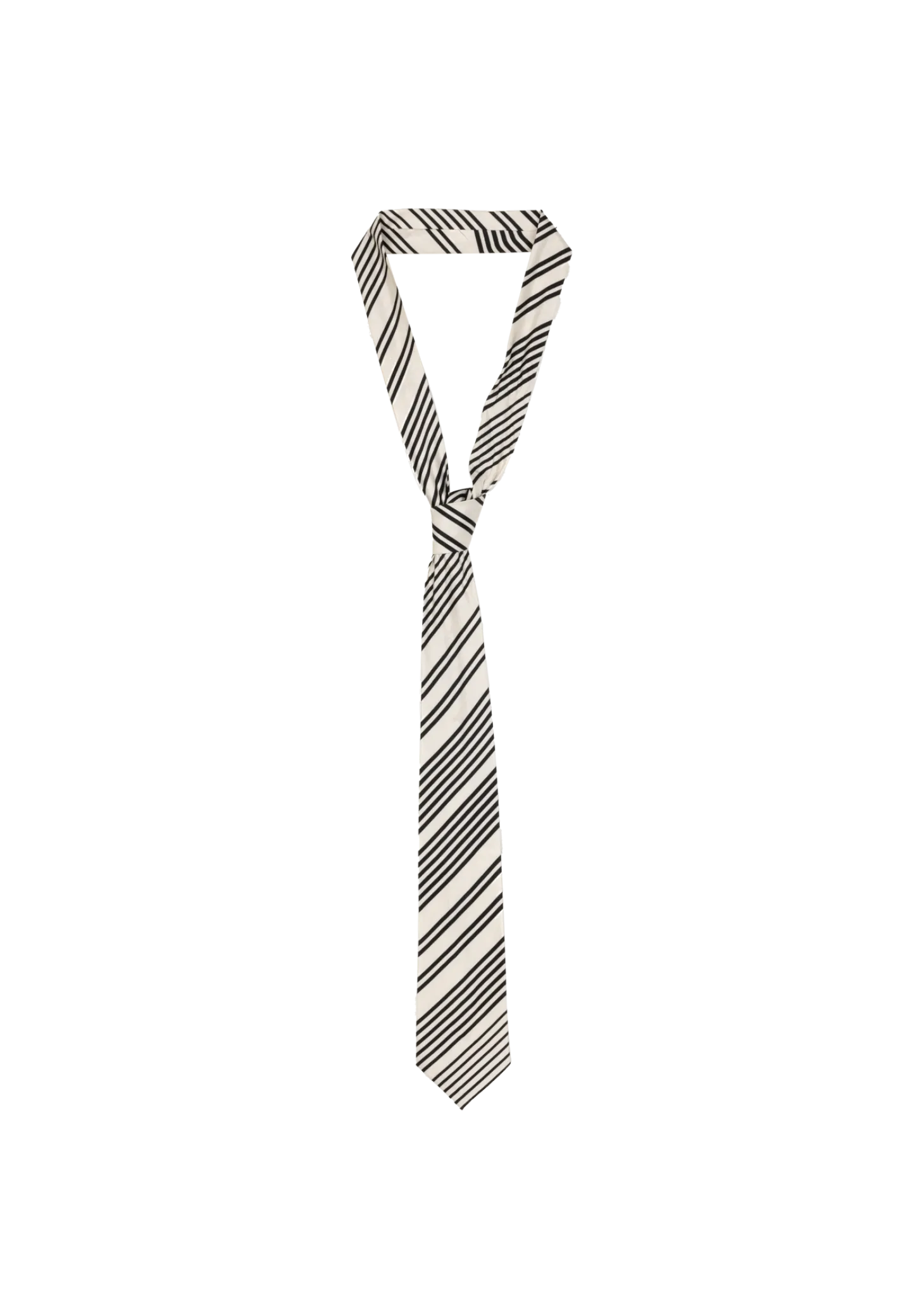 Graphic viscose tie
