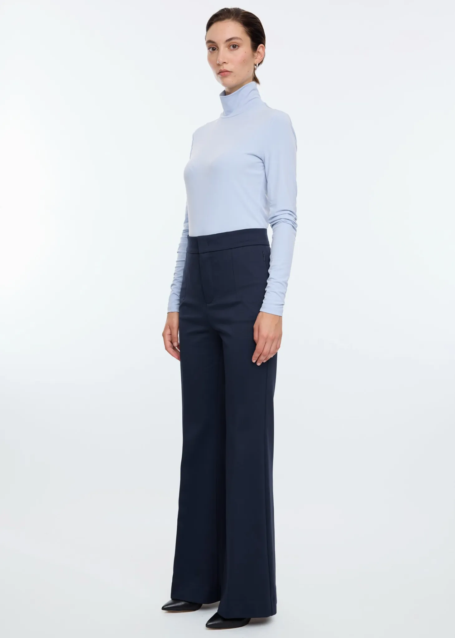 Hightech flaired broek